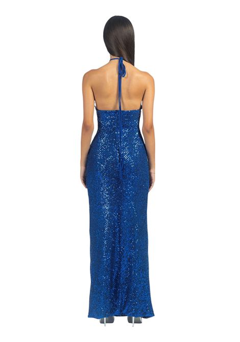 Abito in pailettes con rosa sul davanti VALENTINA RIO | Abito | V175401